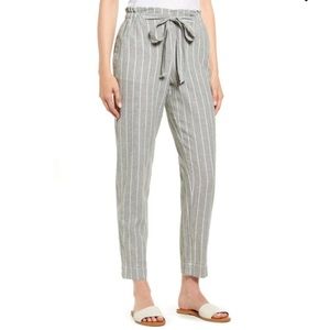 BEACHLUNCHLOUNGE Giavanna Stripe Beach Pants In Olive color Sz m